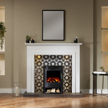 Flametek Capella Electric Fireplace Suite